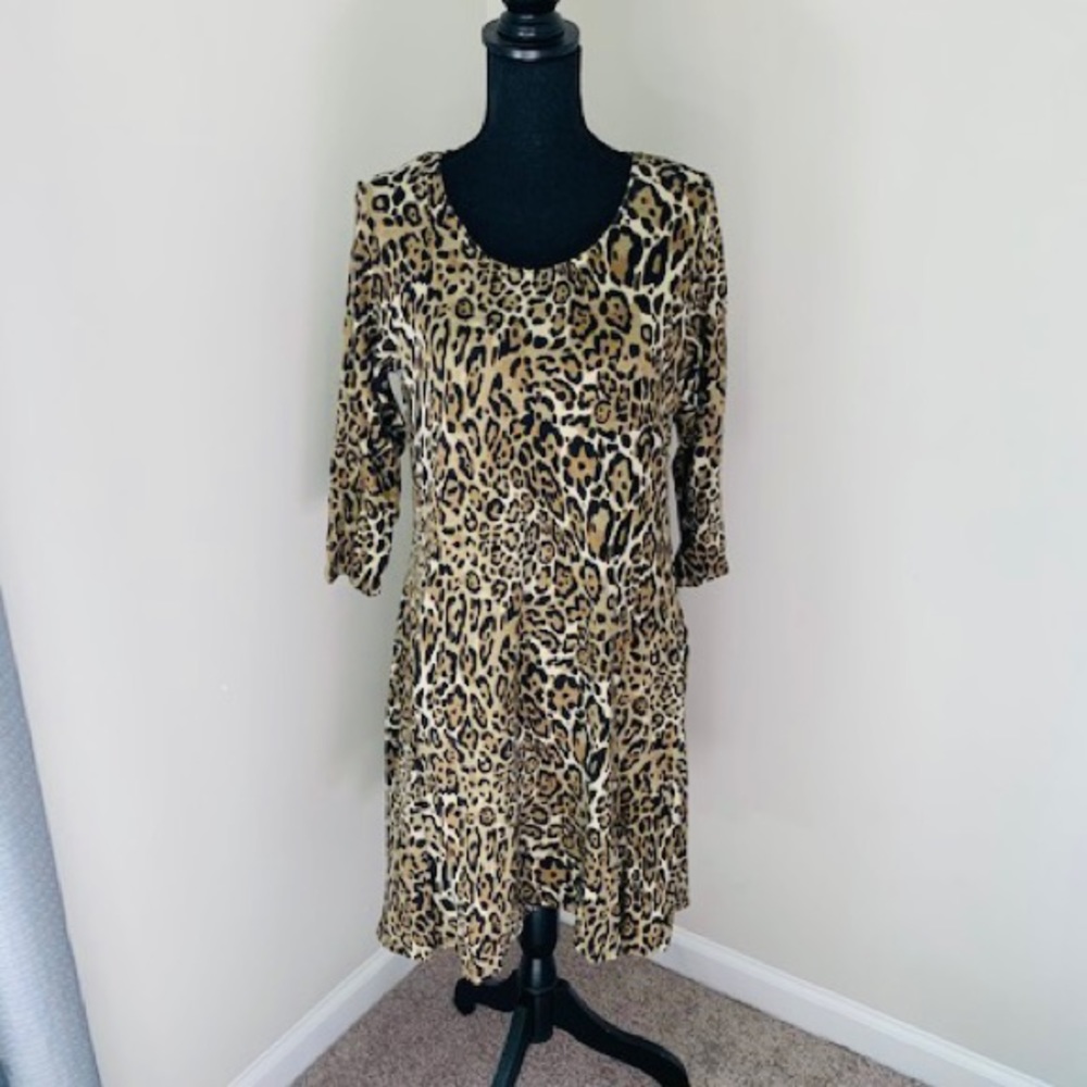 Joan Vass Cheetah Print Dress